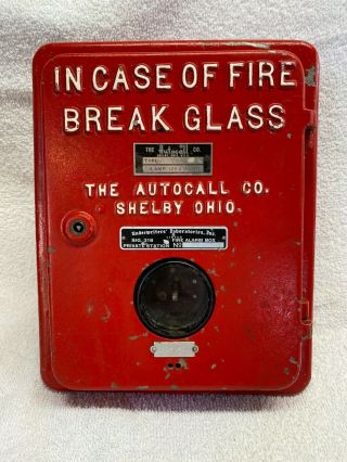 Autocall Fire Alarm Box - Vintage