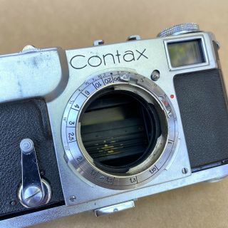Contax II Zeiss Ikon Vintage 35mm Rangefinder Film Camera - AS - IS - FOR REPAIR 3