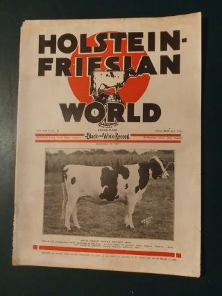 Holstein World 1927 Hollyhock Farm Dispersal,  Us National,  Major Shows