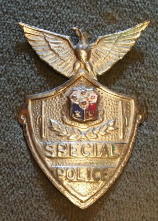 Antique Obsolete Special Police Badge