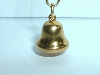 Vintage Sloan & Co 14k Yellow Gold Moveable Tinkling Bell Charm