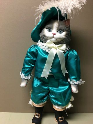 Betty Jane Carter 19 " Musical Porcelain Cat Doll“catsanova”limited Edition Goebel