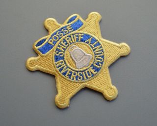 Riverside County California Sheriff Posse Patch