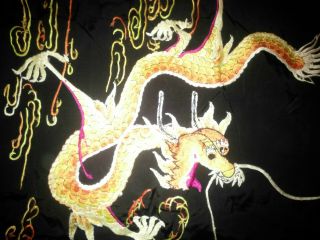 Hand - embroidered silk panel from China WWII 2