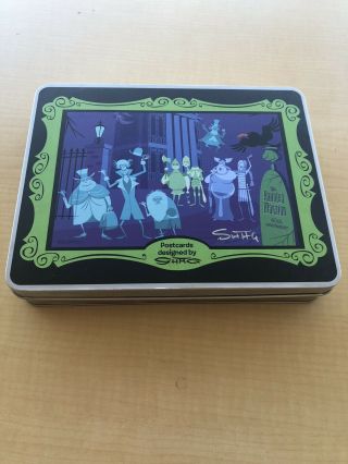 Disneyland Haunted Mansion 40th Anniversary Postcards Hand Signed By Shag 2009
