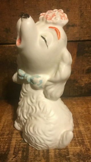 Cute Vintage 6 " Ceramic Howling Puppy Dog Figurine Made In Japan Figurine