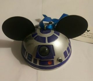 Disney Parks Star Wars R2d2 Mickey Ears Hat Christmas Ornament 7485/8400 Rare
