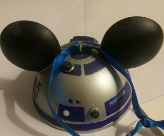 Disney Parks STAR WARS R2D2 Mickey Ears Hat Christmas Ornament 7485/8400 RARE 3