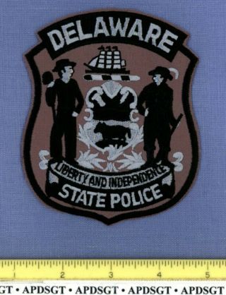 Delaware State Police Swat Highway Patrol Patch Subdued Tactical