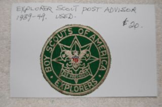 Explorer Scout Post Advisor 1939 - 49
