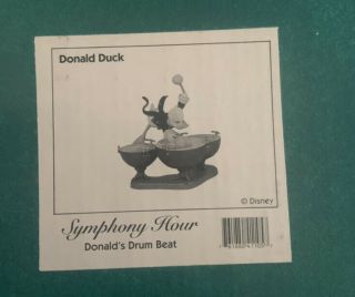 Wdcc Walt Disney Classics Donald Duck Symphony Hour Donalds Drum Beat Figurine