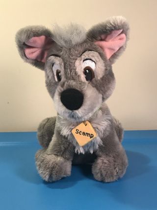 11 " Rare Disney Scamp Dog Plush Lady And The Tramp 2 The Best Of Show
