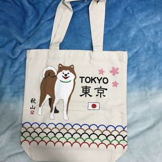 Akita Inu Tokyo Dog Sholder Tote Bag Tokyo Japan Cotton (us Fast Ship)