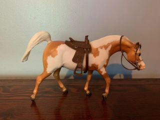 Breyer Classic Sized Chestnut Pinto Arabian Stallion Model W/tack