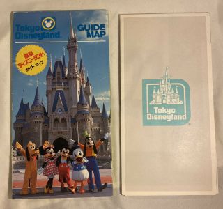 Showa / Retro Tokyo Disneyland Guide Map 1983 At The Time Of