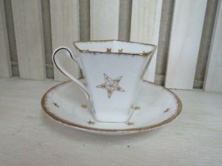 Vintage Oes Order Of The Eastern Star Masonic Mason Tea Cup Saucer