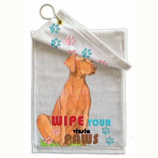 Vizsla Paw - Wipe Towel 11 " X 18 " Grommet With Hook