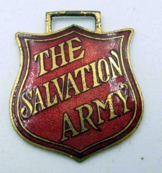 Antique Circa 1915s Enamel Salvation Army Fob