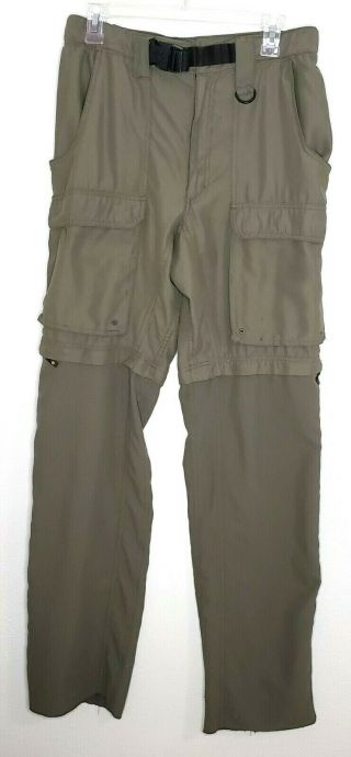 Boy Scout Uniform Pants Size Small Relaxed Green Switchback Convertible Pockets