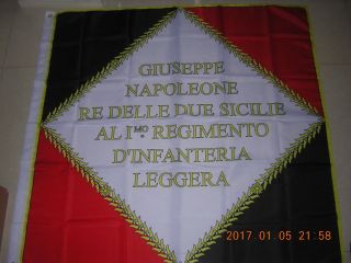 Italian Flag Naples Joseph Napoleon Napoleonic Regimental Colours France Ensign