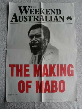 Eddie Koiko Mabo 20th Anniversary Newspaper Poster Aboriginal Naidoc & 2 Books