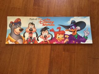 The Disney Afternoon - Authentic Walt Disney World Bus Movie Sign Prop/ Display