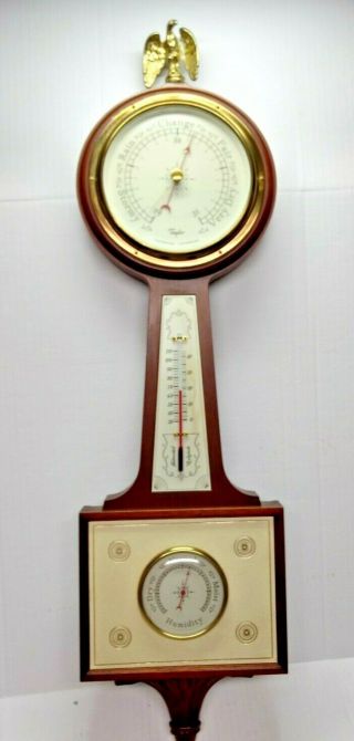 Taylor Mahogany Solid Wood Vintage Weather Station Combo