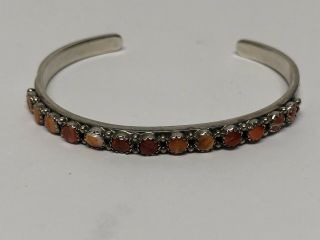 Vintage Sterling Silver Navajo Stuingston Ladies Cuff Bracelet