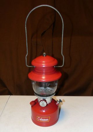 Vintage 10/1958 Coleman Model 200a Red Lantern Good Shape