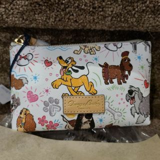 Disney Sketch Dogs Dooney & Bourke Cosmetic Bag Case Pluto Lady Max Castle Dina