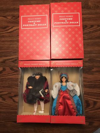 Vintage King Henry Viii And Anne Boleyn By Penny Nisbet In Orginal Boxes
