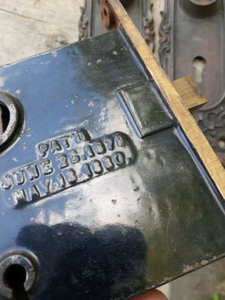 Devil lion face Vintage Antique brass Door Lock Set Knobs KEY Hardwear 2