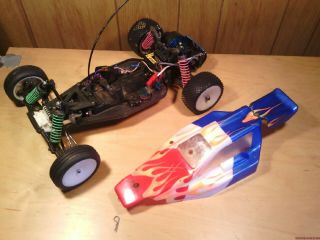 Team Losi Xx R/c Buggy Vintage Rtr Complete With Body And Electronics