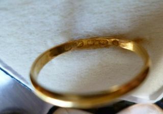 Vintage 22ct Yellow Gold Wedding Ring