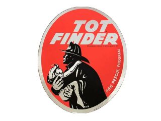 Tot Finder Decal Fire Rescue Program Insurance Company Of North America 1972