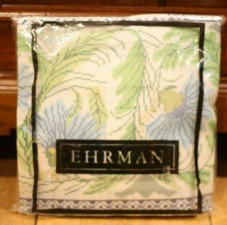 EHRMAN Deborah Kemball PEACOCK TILE cream NEEDLEPOINT TAPESTRY KIT Vintage 3