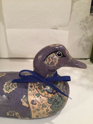 Vtg Pierre Deux Print Country French Custom Signed Numbered Hvy Ceramic Duck