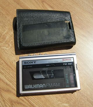 Vintage Sony Am/fm Stereo Cassette Walkman Wm - F10 Ii With Case No Player