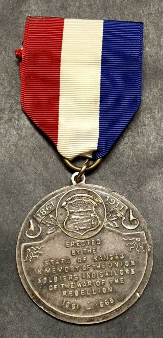 Grand Army Of The Republic Kansas Delegate Medal And Ribbon,  1911
