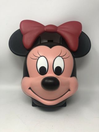Vintage Aladdin Disney Minnie Mouse Head Lunch Box (no Thermos) Euc