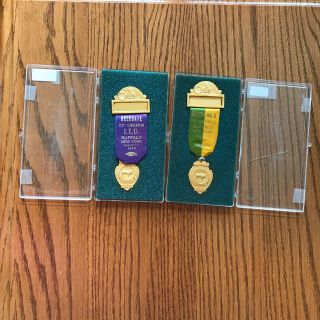 Vintage 1970 International Typographical Union Convention—i.  T.  U.  —medals/ribbons