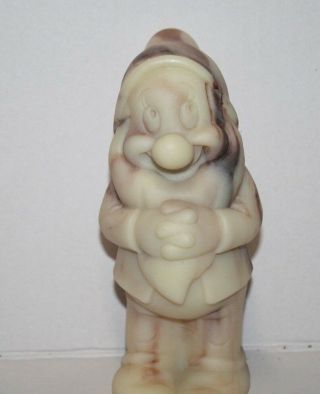 Snow White And The 7 Dwarfs Bashful Disney Cameonyx Marble Figurine 5.  5 " Vtg 80s