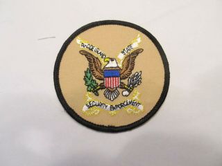 Rhode Island State Security Enforcement Patch Capitol & State Buildings