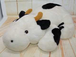 Adorable Jumbo 24 " Chubby Soft Cow Plush Factory Toy Stuffed Animal