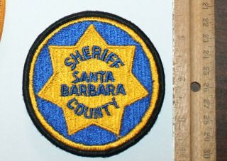 Very Old Santa Barbara County Sheriff Ca Co Sd So Vintage Patch