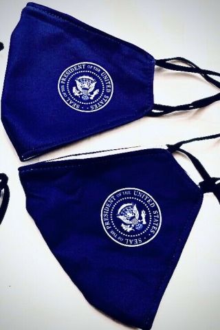 Face Mask Reusable/washable,  White House Presidential Seal,  Set Of Three Masks