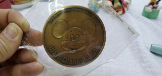 Walt Disney World Official Opening Oct 1971 Bronze Medallion Coin