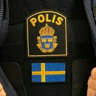 Sverige Sweden Swedish Polisen Polis Piketen Piketenheten瑞典警察 Patch,  Flag