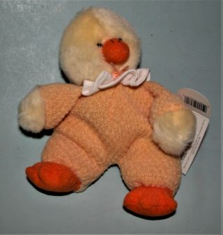Russ Berrie Plush Easter Duck " Quackity " 3660,  Spring,  Orange/yellow