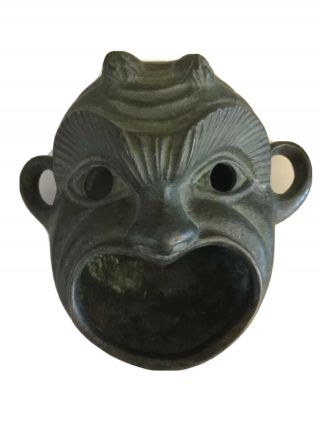 Antique Chinese Bronze / Brass - Monkey Censer/ Incense Burner - Meiji Period